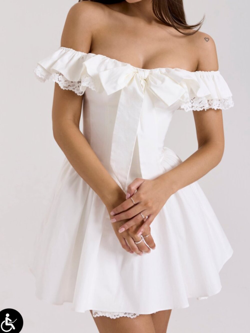 Jaide off the Shoulder Mini Dress - Picture 3 of 11